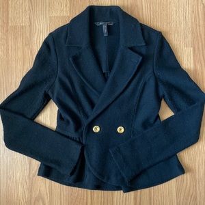 ❤️ BCBG Max Azria Black Classic Wool Blazer Jacket